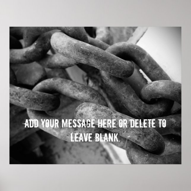 Poster für schwere Ausrüstung (Vorne)