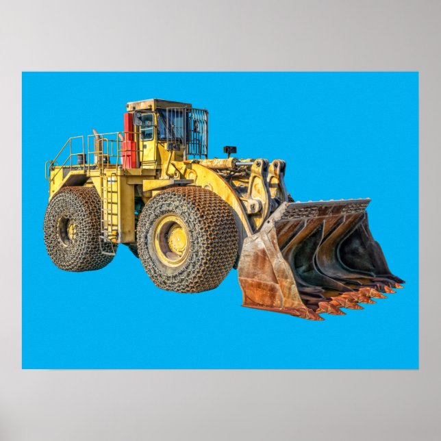 Poster für schwere Maschinen (Vorne)
