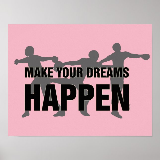 Poster für Track- und Felddiskus (Vorne)