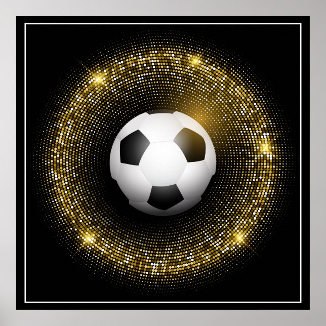 Poster-Fußball 24" x 24" Poster (Vorne)