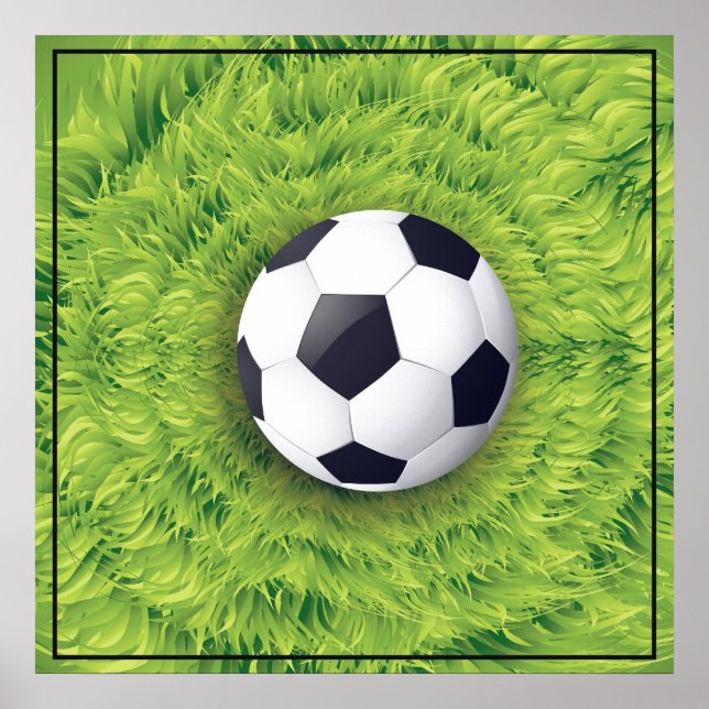 Poster-Fußball 24" x 24" Poster (Vorne)