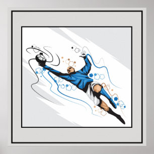 Poster-Fußball 24" x 24" Poster