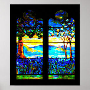 Poster-gekettetes Glas-Louis Tiffany 115 Poster