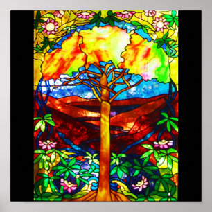 Poster-gekettetes Glas-Tiffany 5 Poster
