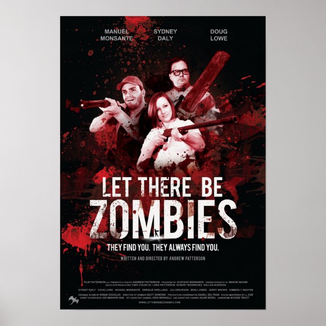 Poster Gelassen Es gibt Zombies (Vorne)