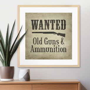 Poster: Gewollt - Alte Waffen und Munition Poster