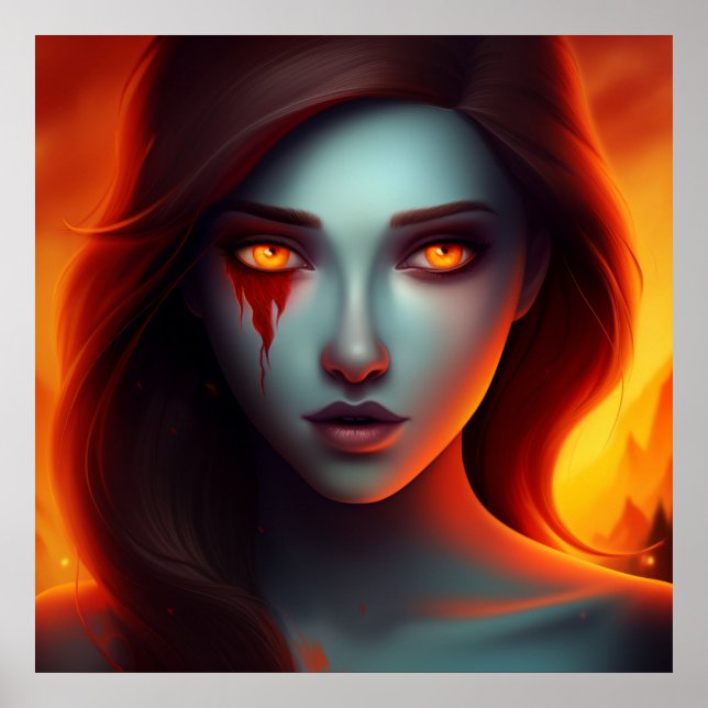 Poster Girl with Fire (Vorne)