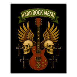 Poster glänzend Hard Rock Metal