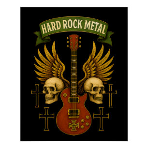 Poster glänzend Hard Rock Metal