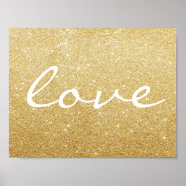 Poster - Glitzer Liebe