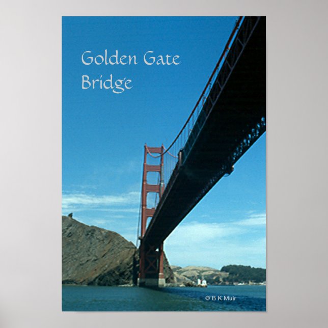 Poster - Golden Gate Bridge (Vorne)