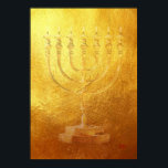 Poster Golden Menorah Judaika<br><div class="desc">Wunderschönes Golden Menorah Judaika Poster</div>