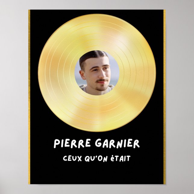 Poster Goldplatte Pierre Garnier (Vorne)