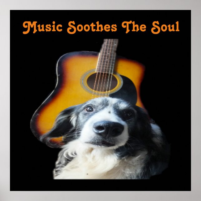 Poster Guitar Dog (Vorne)