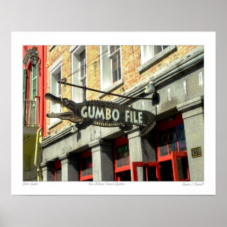 Poster "Gumbo File" für das französische Quartal