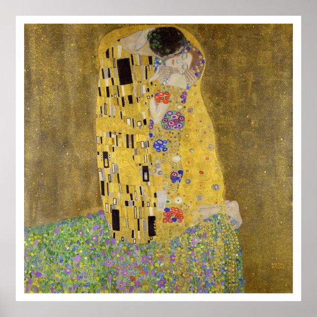 POSTER : GUSTAV KLIMT : DIE KISS (Vorne)