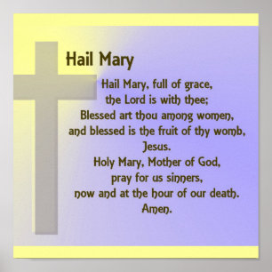 Poster-Hail Mary Gebet Poster