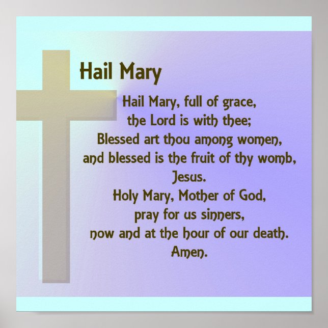 Poster-Hail Mary Gebet Poster (Vorne)