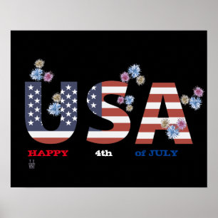 Poster "HAPPY 4th JULY"