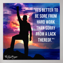 Poster "Hard Work"