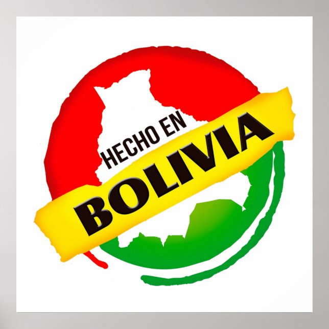Poster Hecho en Bolivia (Vorne)