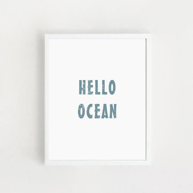 Poster "Hello Ocean" (Von Creator hochgeladen)