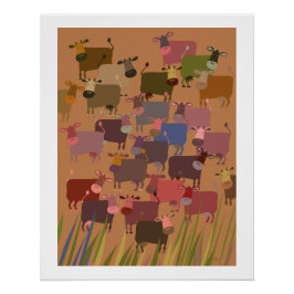 poster herd of cows
