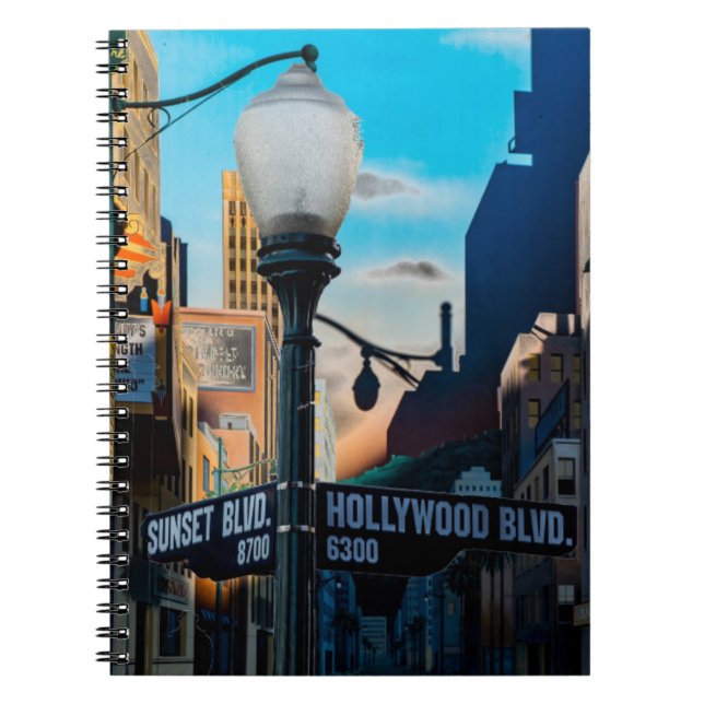 Poster Hollywood Blvd. Notizblock (Vorderseite)