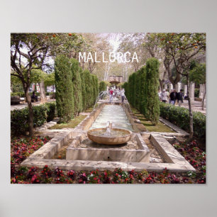 póster hort del rei en la isla de Mallorca Poster