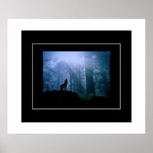 Poster-Howling Wolf Poster
