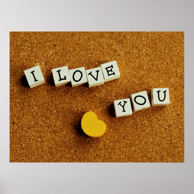 Poster "I Liebe You" (Vorne)