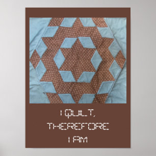 Poster - I Quilt ... Burgmuster