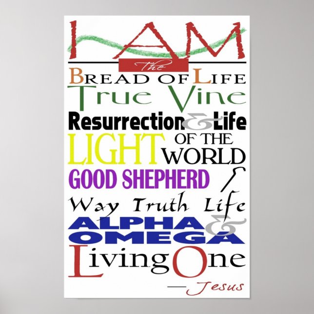 Poster Ich bin Redewendungen (Vorne)