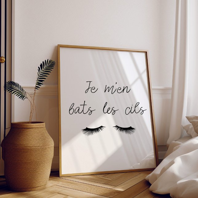 Poster Ich kämpfe gegen die Wimpern (Von Creator hochgeladen)