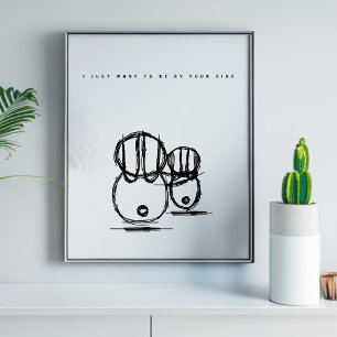 Poster   Ich Wollte einfach, an deiner Seite zu se