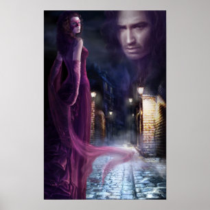 poster ilustración "Noches de Pecado"