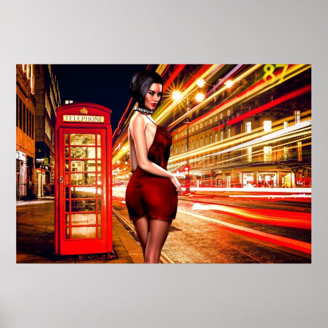 Poster im Stil des Stadtlebens (Vorne)