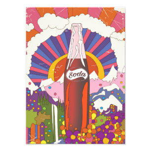 Poster im Vintage-Stil für Limonade-Werbung