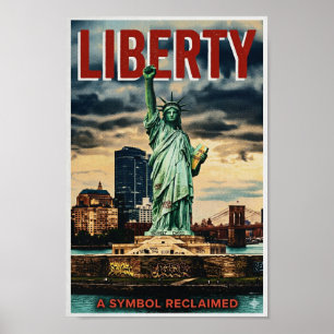 Poster im Vintage-Stil "Liberty Reclaimed"