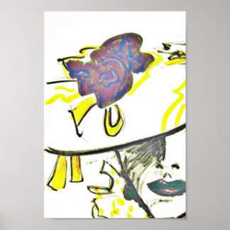 Poster in Vogue Fashion Illustration