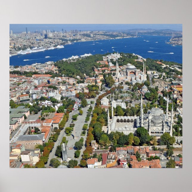 Poster: Istanbul - Sultanahmet und Bosporus Poster (Vorne)