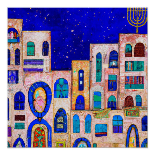 Póster Jerusalem at Night Poster (Vorderseite)