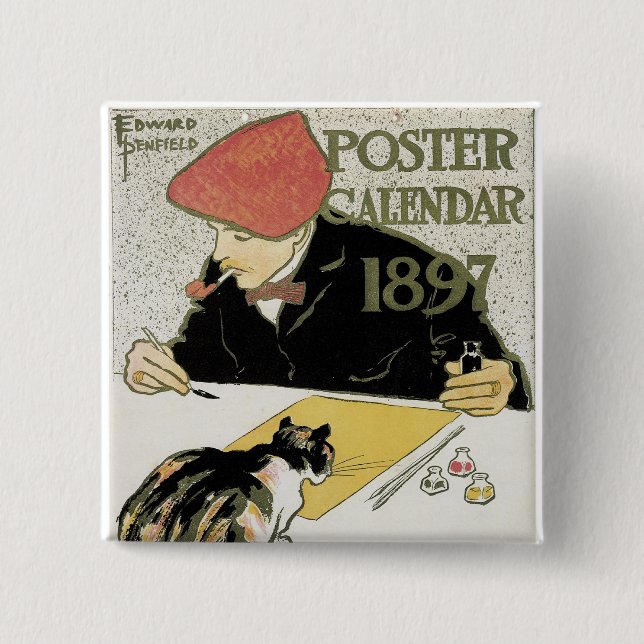 Poster-Kalender 1897 Button (Vorderseite)