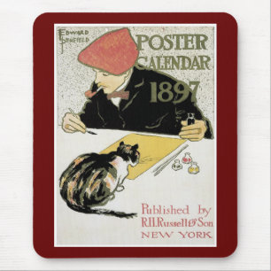 Poster-Kalender 1897 Mousepad