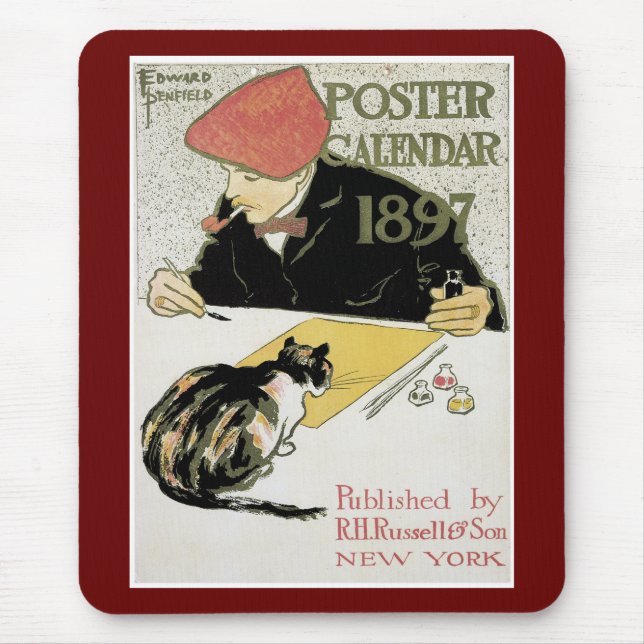 Poster-Kalender 1897 Mousepad (Vorne)