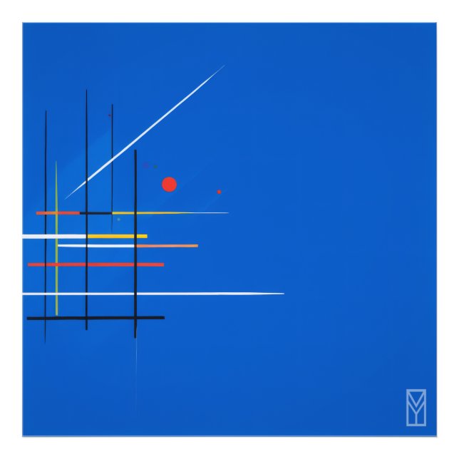 Pôster Kandinsky e a Crise da Tela Azul Fotodruck (Vorne)