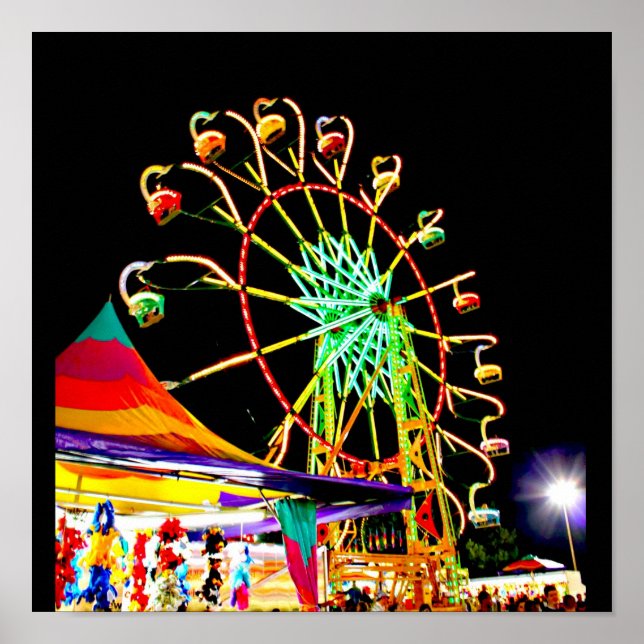 Poster-Karneval/Vergnügungspark Park/Garten: Poster (Vorne)