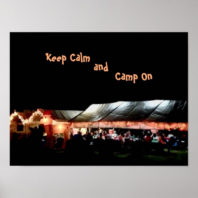 Poster  Keep Calm and Camp On (Vorne)
