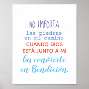 Póster - Keine Importa las piedras en mi camino.. Poster