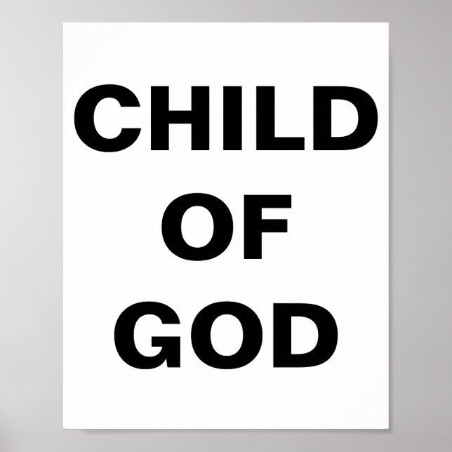 Poster "Kind Gottes" (Vorne)